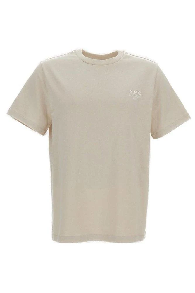 A.P.C. A.P.C. Logo Embroidered Crewneck T-Shirt