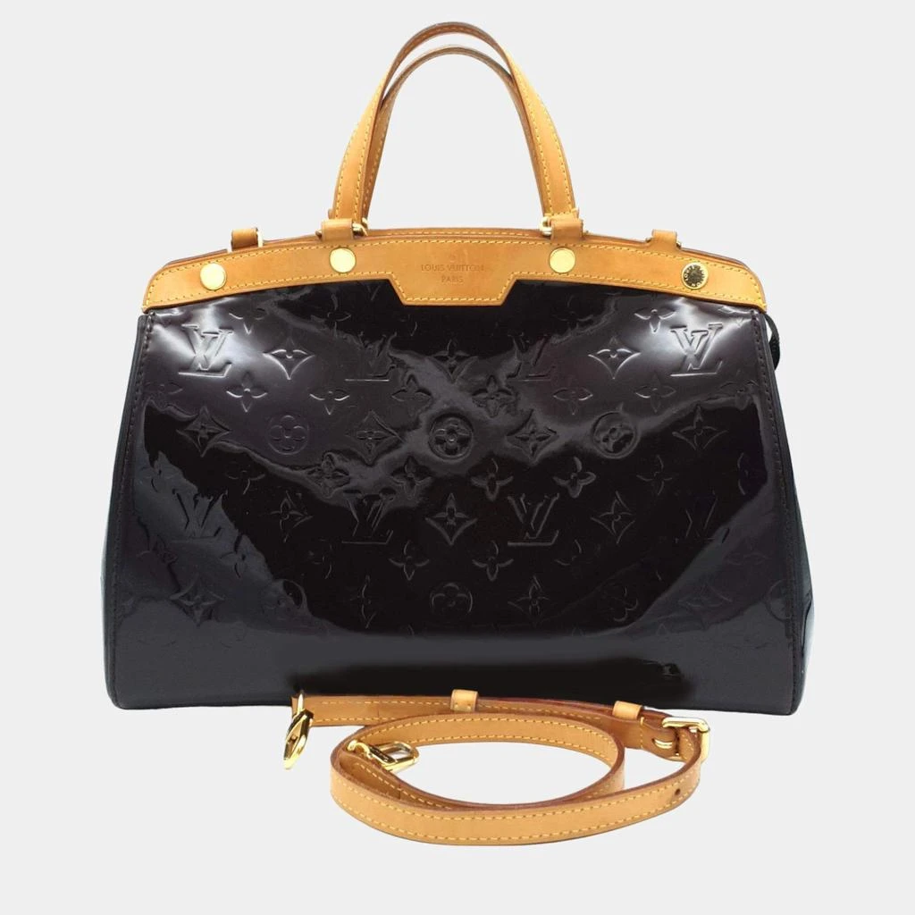 Louis Vuitton Louis Vuitton Burgundy Amarante Monogram Vernis Brea MM Bag 1