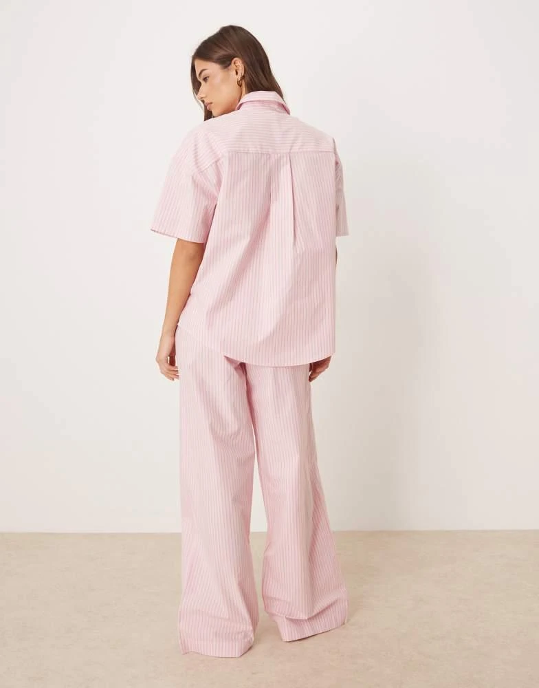 Calvin Klein Calvin Klein long sleeve pyjama set in pink stripe 2
