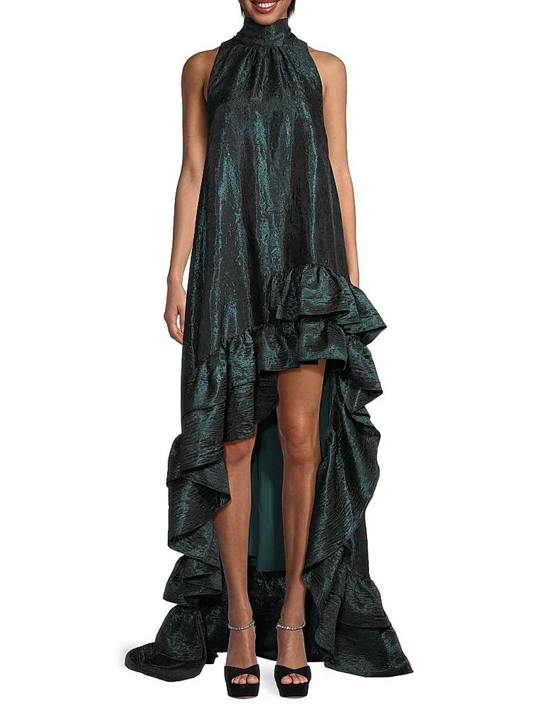 One33 Social Embossed Taffeta High-Low Dress 3