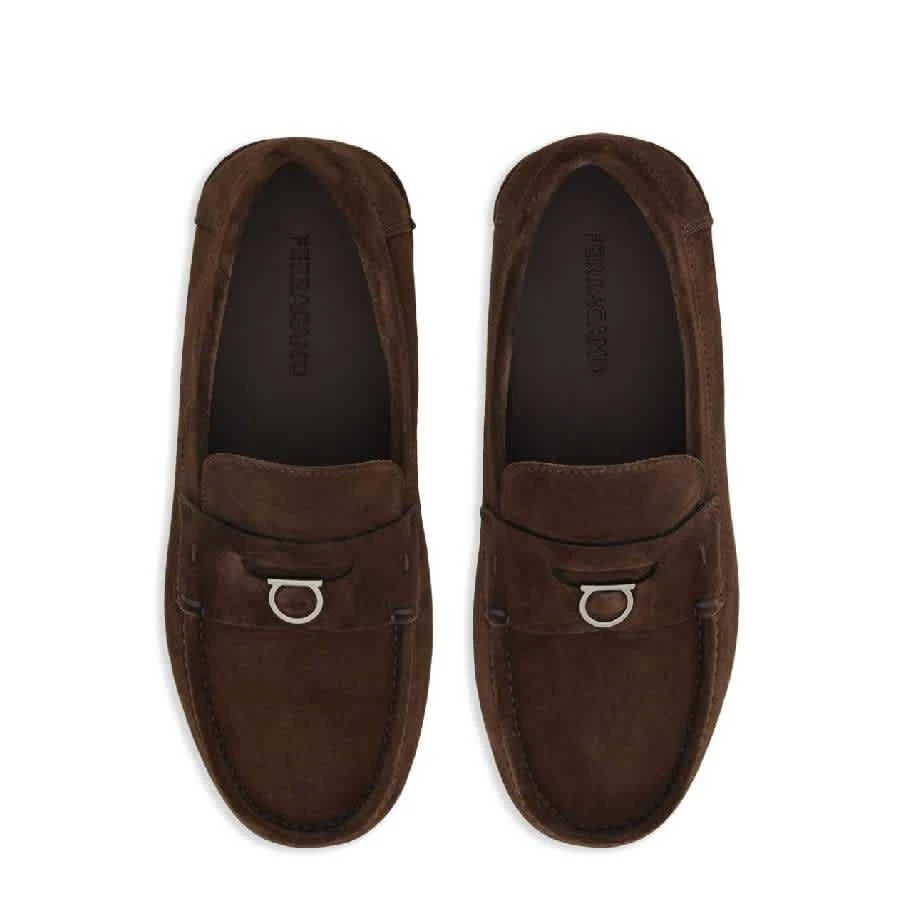 Salvatore Ferragamo Ferragamo Gancini-Plaque Round-Toe Loafers 2