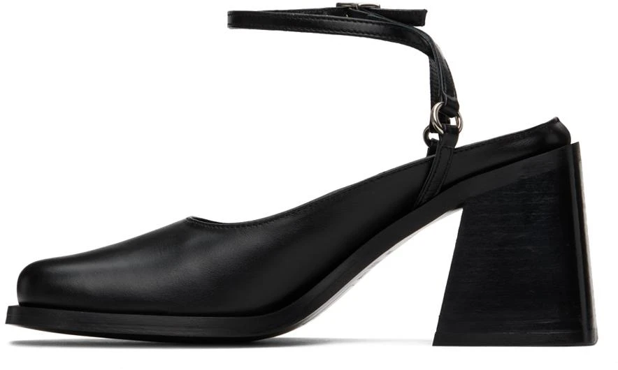 Justine Clenquet Black Courtney Heels 3