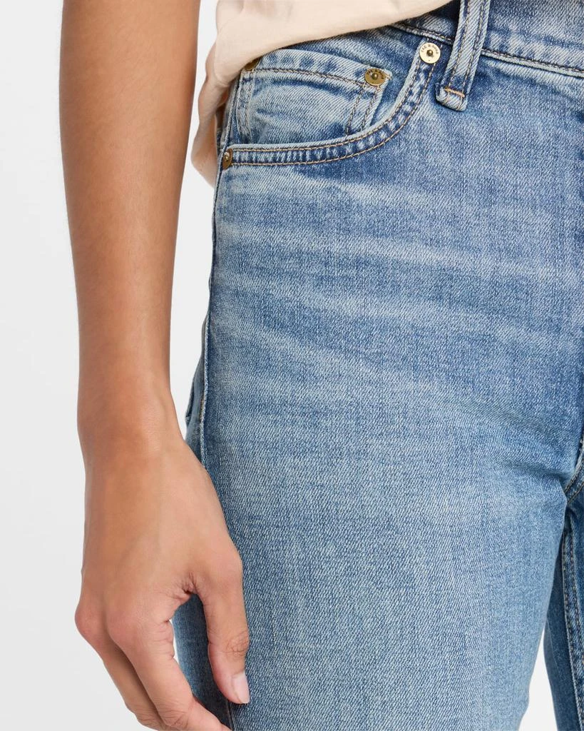 Rag & Bone Harlow Mid-Rise Ankle Straight Jeans 5