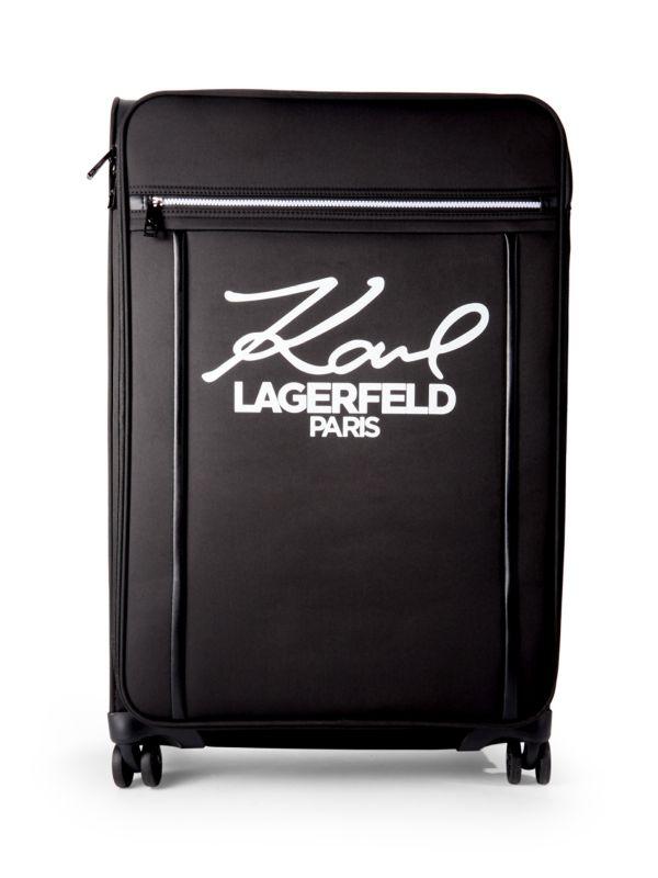 Karl Lagerfeld Paris 28 Inch Logo Spinner Suitcase
