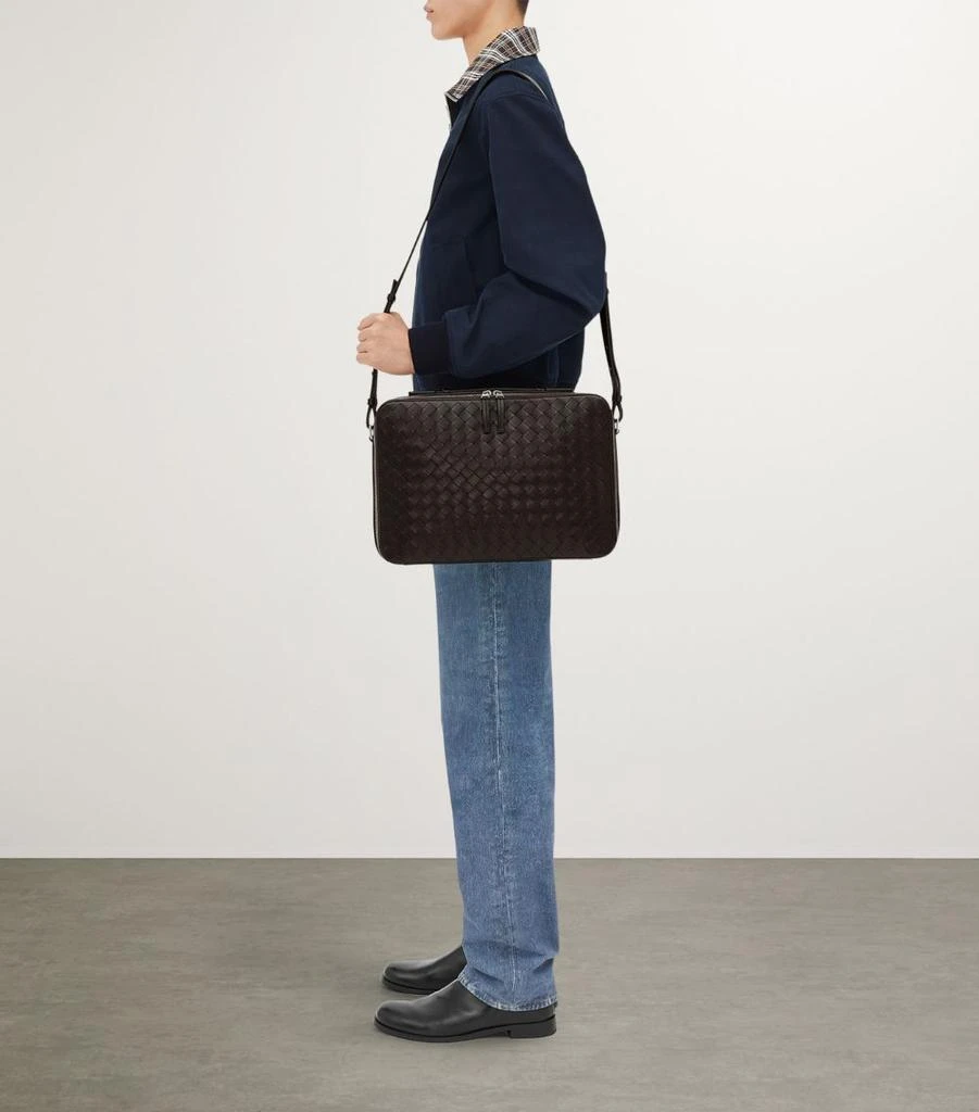 Bottega Veneta Slim Intrecciato Leather Getaway Briefcase 6