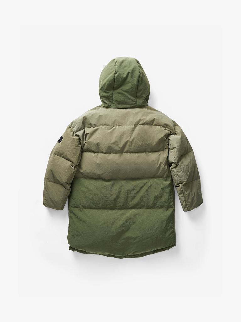 Holden M Long Down Puffer - Stone Green