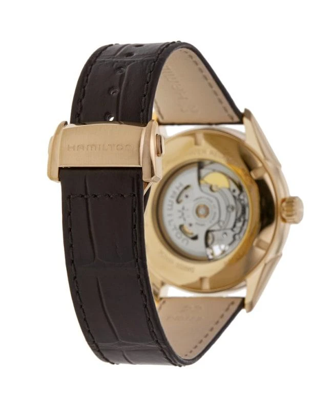 Hamilton Hamilton Jazzmaster Open Heart Silver Dial Brown Leather Strap Men's Watch H32735551 4