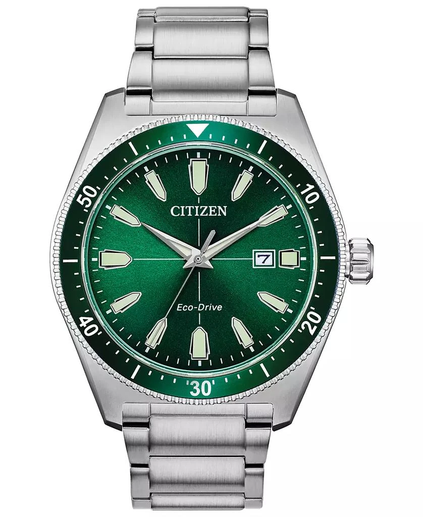 Citizen Eco-Drive Men's Brycen Stainless Steel Bracelet Watch 43mm 1