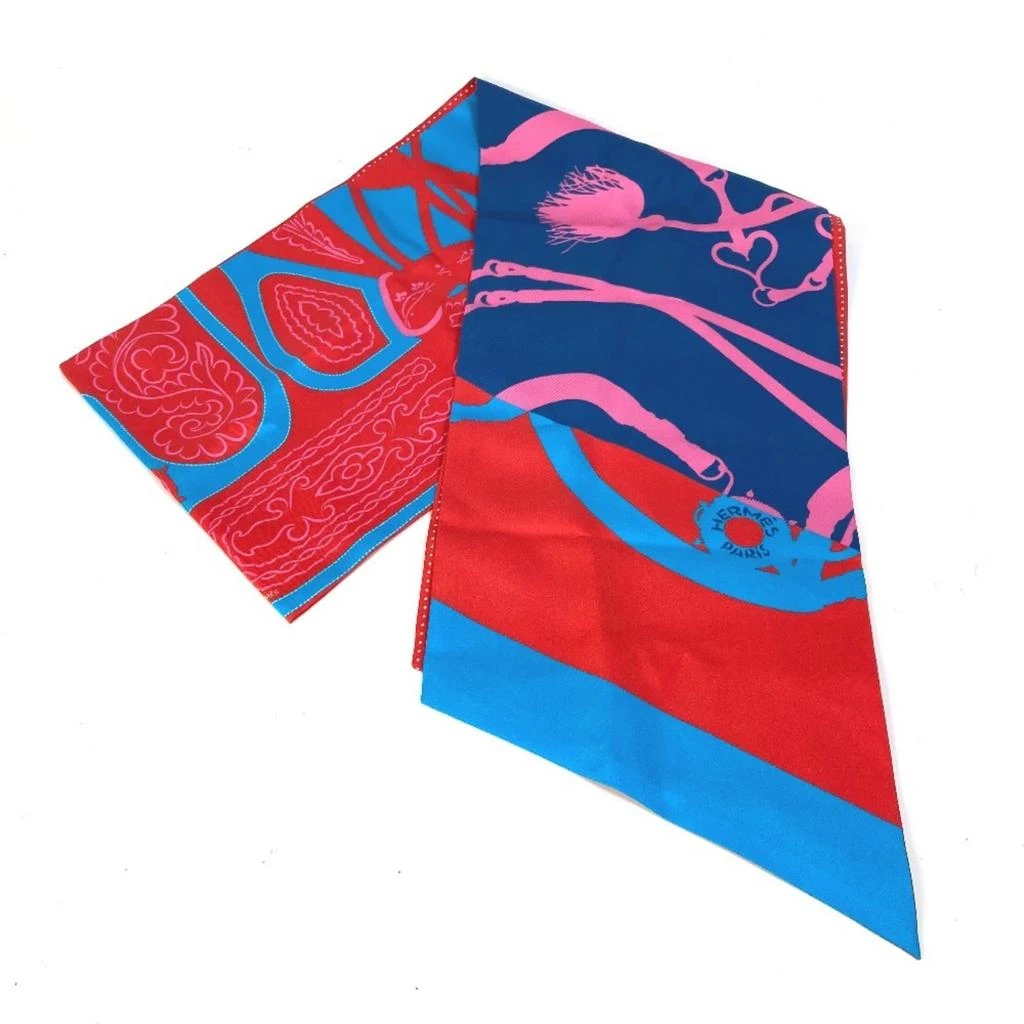 Hermes pink Color Silk Scarf (Pre-Owned)