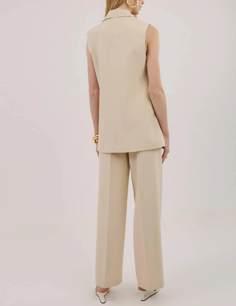 Unique Chic Unique Chic - Eunice Sage Tailored Long Vest 4