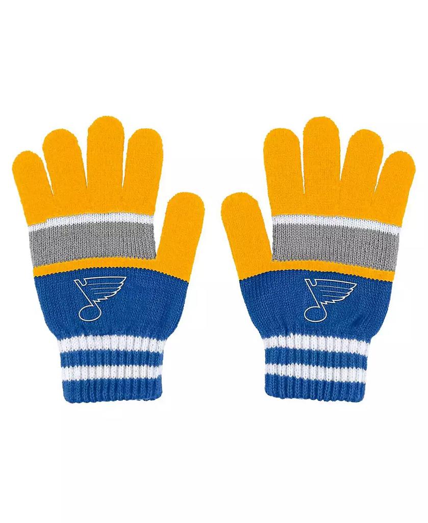 WEAR by Erin Andrews Women's St. Louis Blues Stripe Glove and Scarf Set