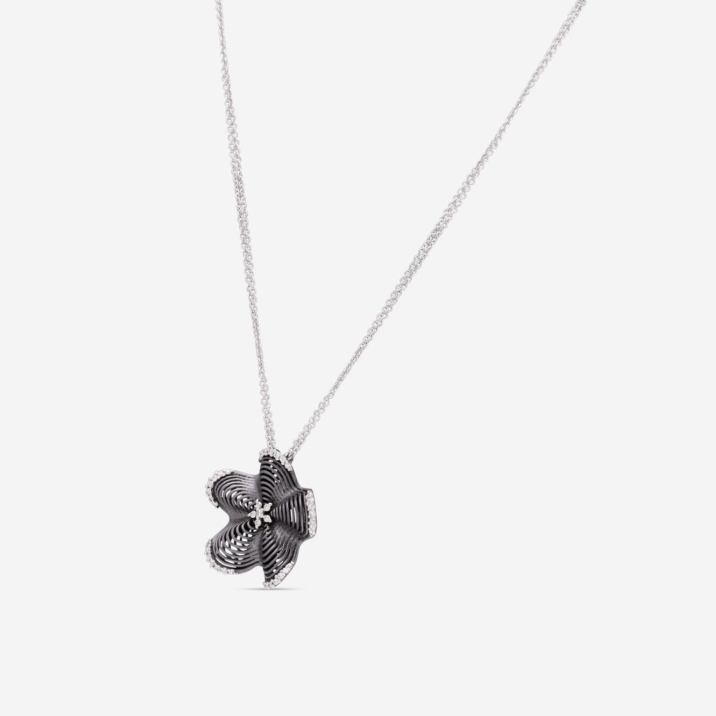Giloro Giloro 18K White Gold Diamond Pendant Necklace P3024-108