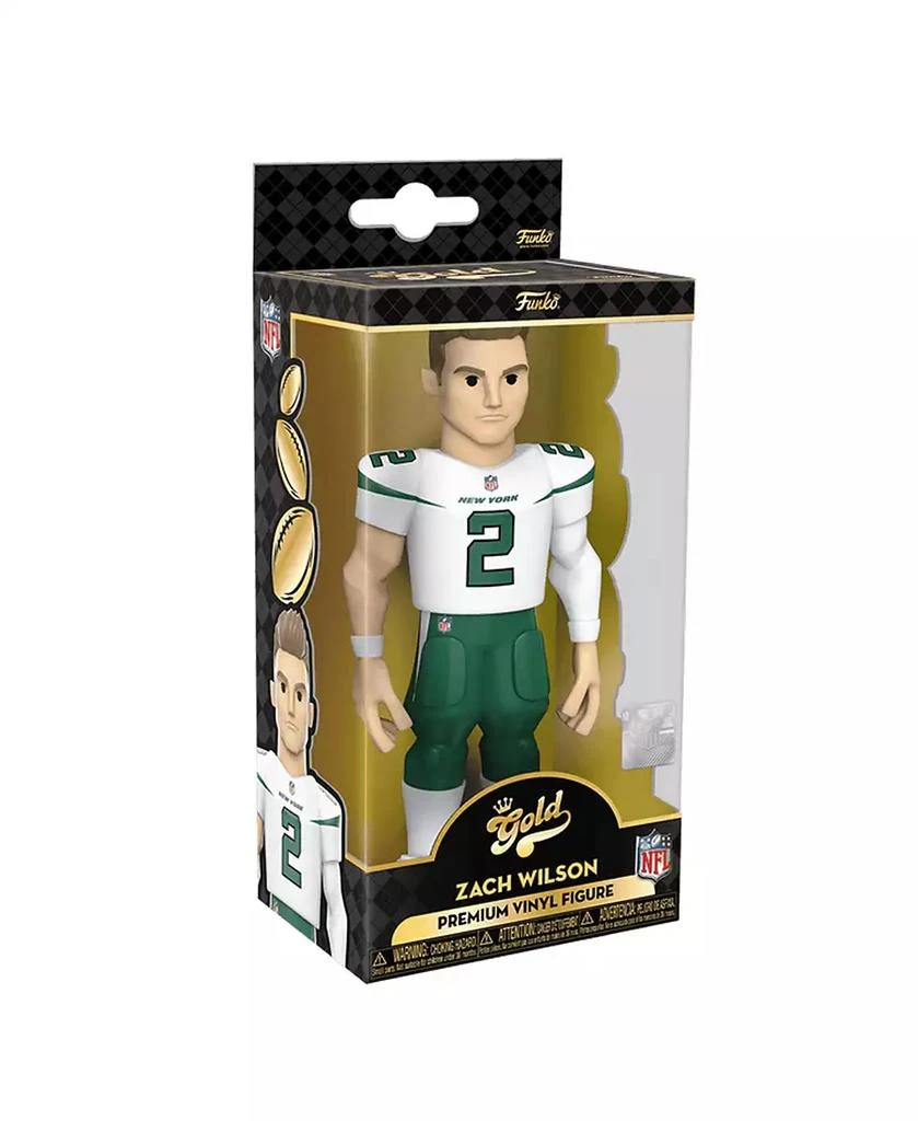 Funko NY Jets NFL Gold 5 Inch Vinyl Figure | Zach Wilson 3