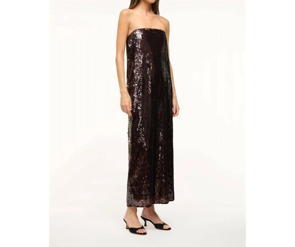 Staud Casey Dress In Rust 2
