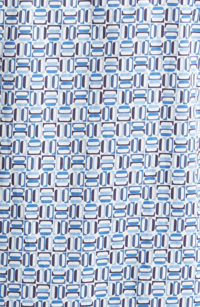 Ted Baker London Astun Regular Fit Geometric Print Stretch Short Sleeve Button-Up Shirt 5