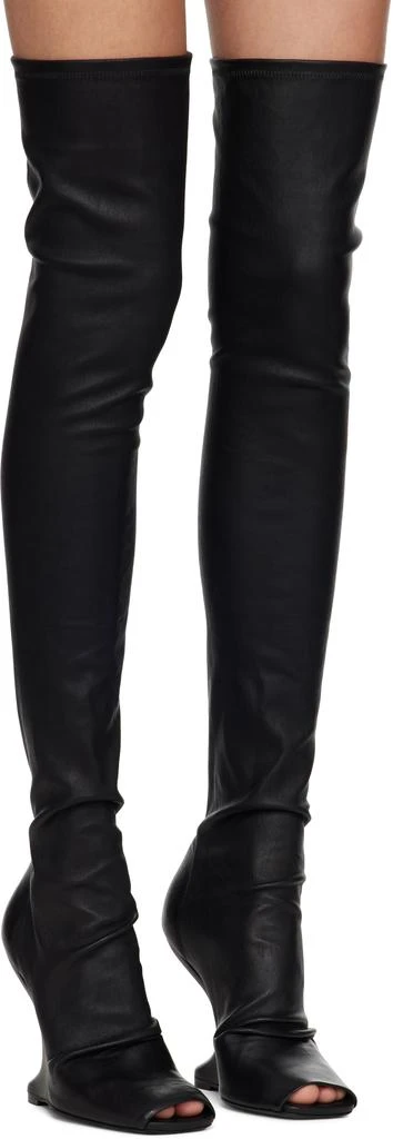 Rick Owens Black Porterville Cantilever 11 Tall Boots 4