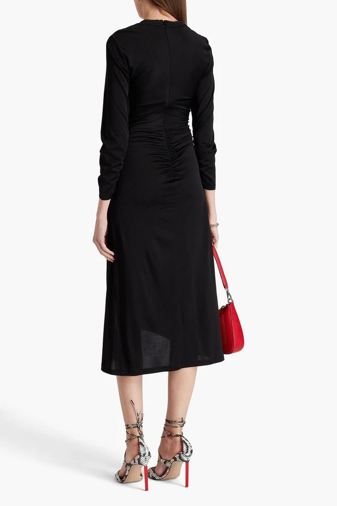 Diane von Furstenberg Aurelie ruched jersey midi dress 3