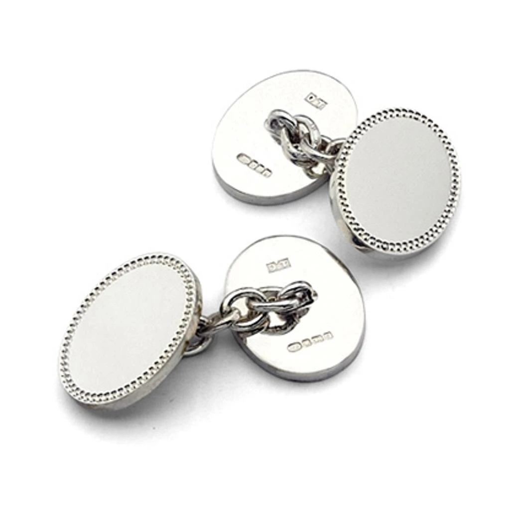 Aspinal of London Hobnail cufflinks silver 2