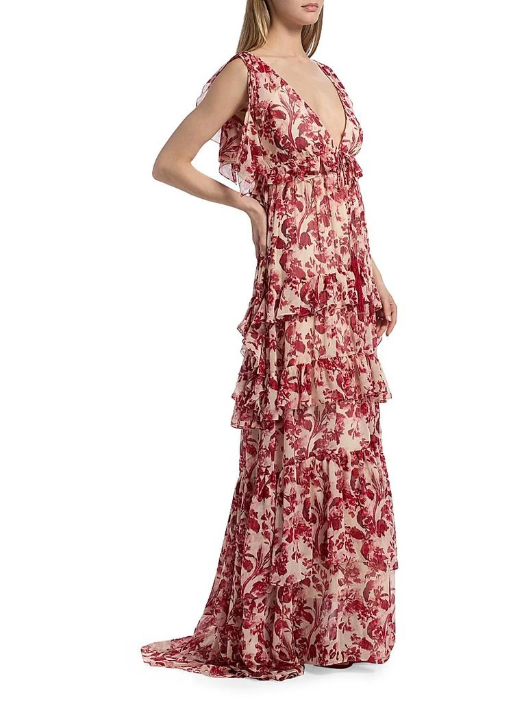 Cinq à Sept Omelia Floral Tiered Gown 4