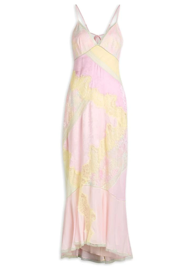 LOVESHACKFANCY Bancila Lace Patchwork chiffon maxi dress - Dresses & Skirts  - Save Extra 15% OFF On $1 - BeyondStyle