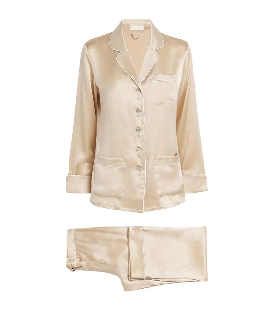 OLIVIA VON HALLE Silk Coco Pyjama Set 1