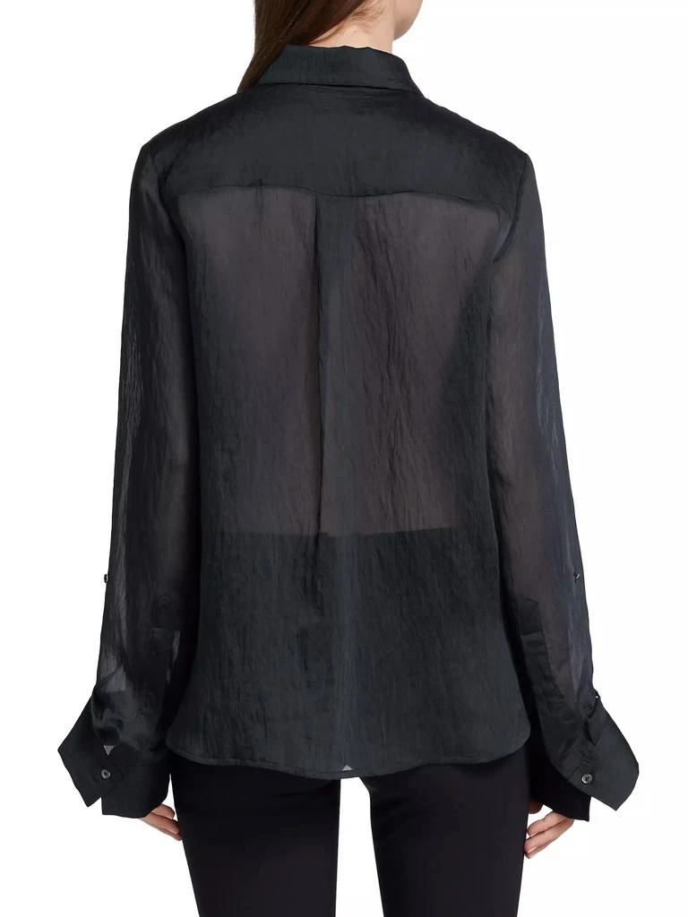 TWP Boyfriend Hammered Silk Blouse 5