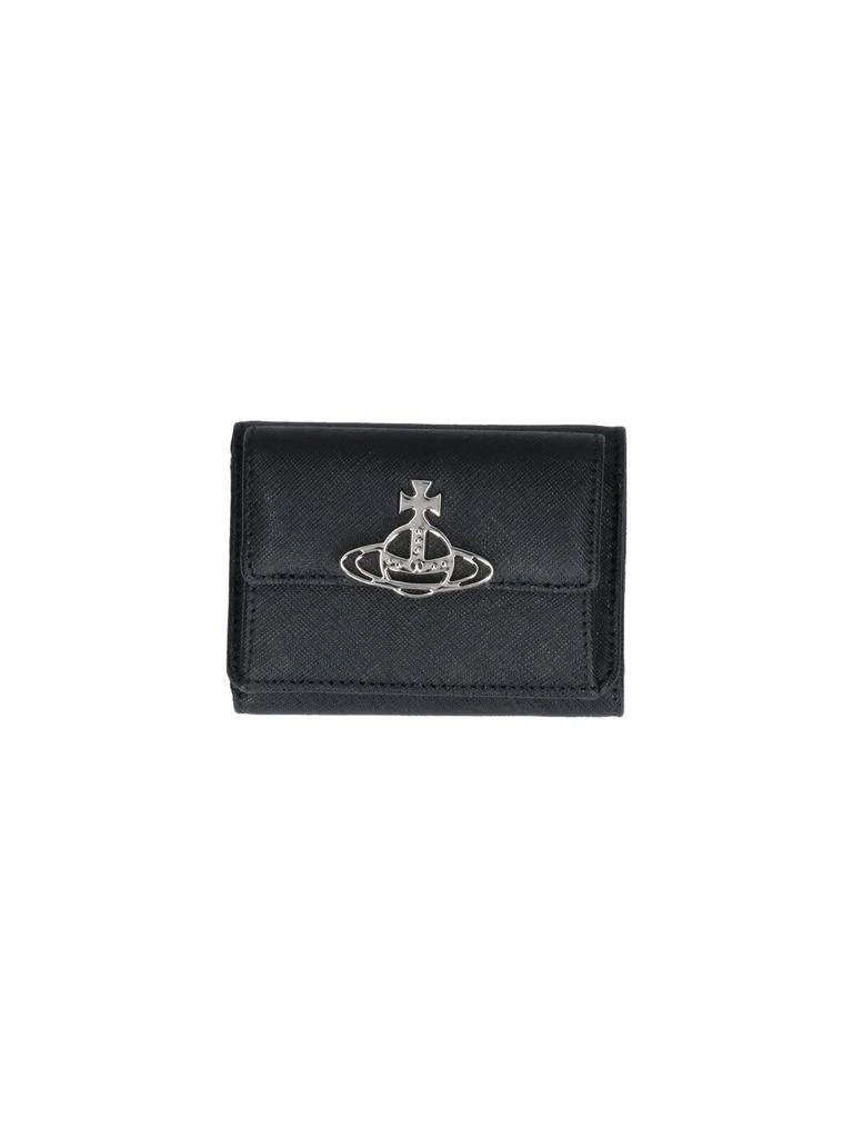 Vivienne Westwood "Small Flap Purse" Wallet Black
