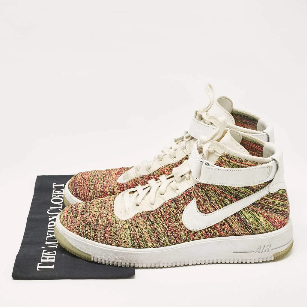 Jordan Air Jordans Multicolor Fabric and Leather Air Force High Top Sneakers Size 46 9