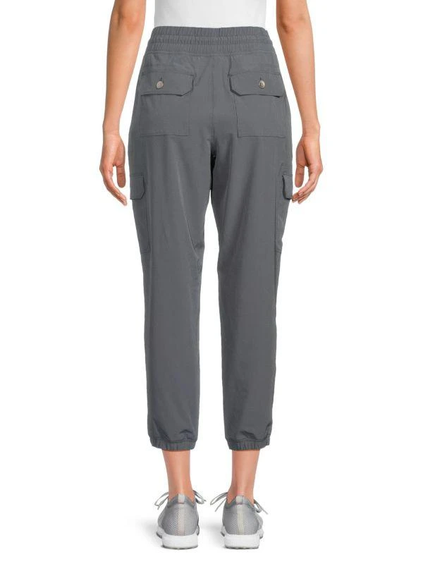 DKNY Sport Smocked Waist Cropped Joggers 2