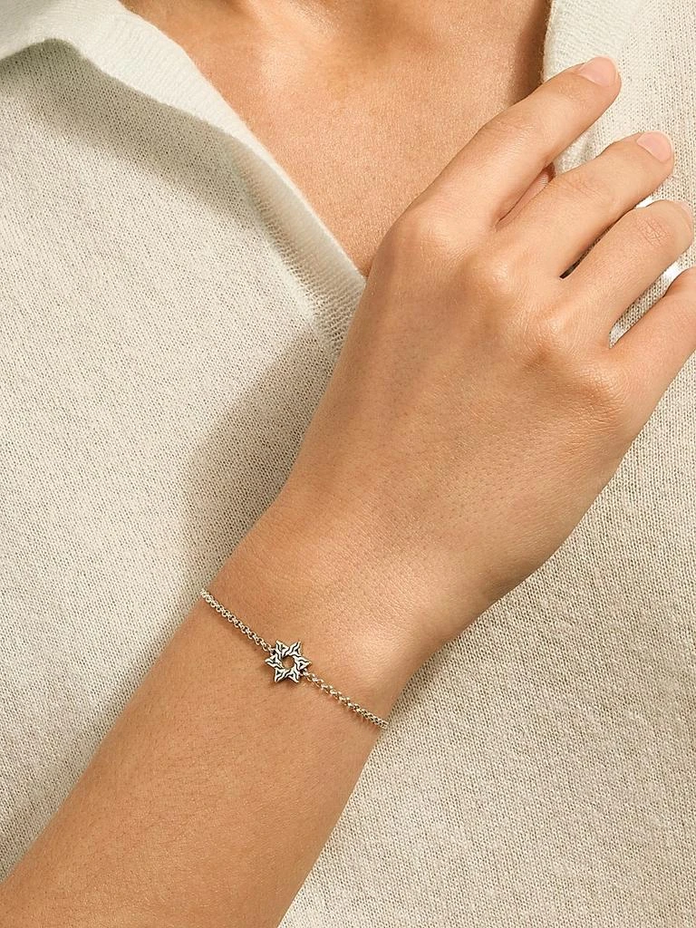 John Hardy JH Essentials Sterling Silver Star Of David Charm Bracelet 2