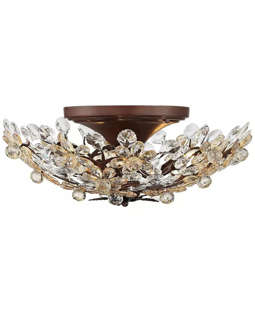 Vienna Full Spectrum Blooms Semi Flush-Mount Ceiling Light with 5-Light Vintage Fixture 4