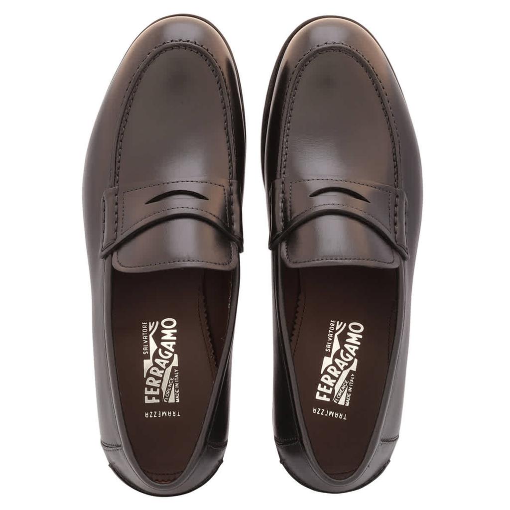 Salvatore Ferragamo Salvatore Ferragamo Men's Herren Black Leather Penny Loafers