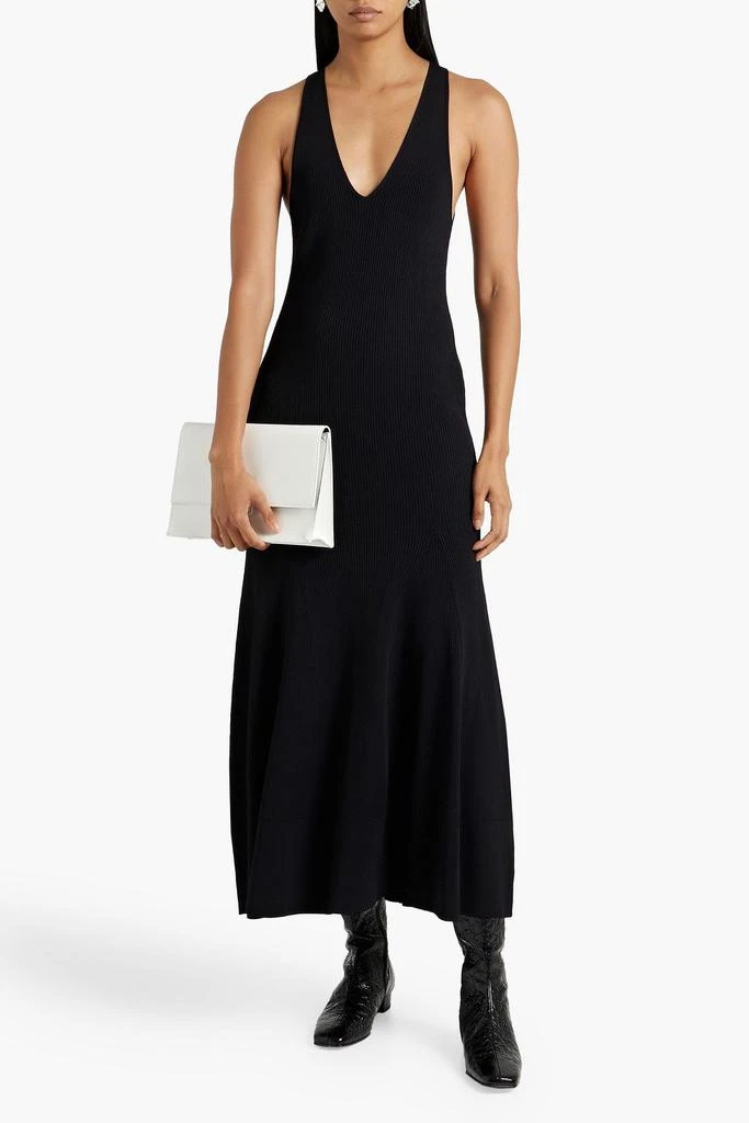 ANOTHER TOMORROW Ribbed-knit midi dress 2