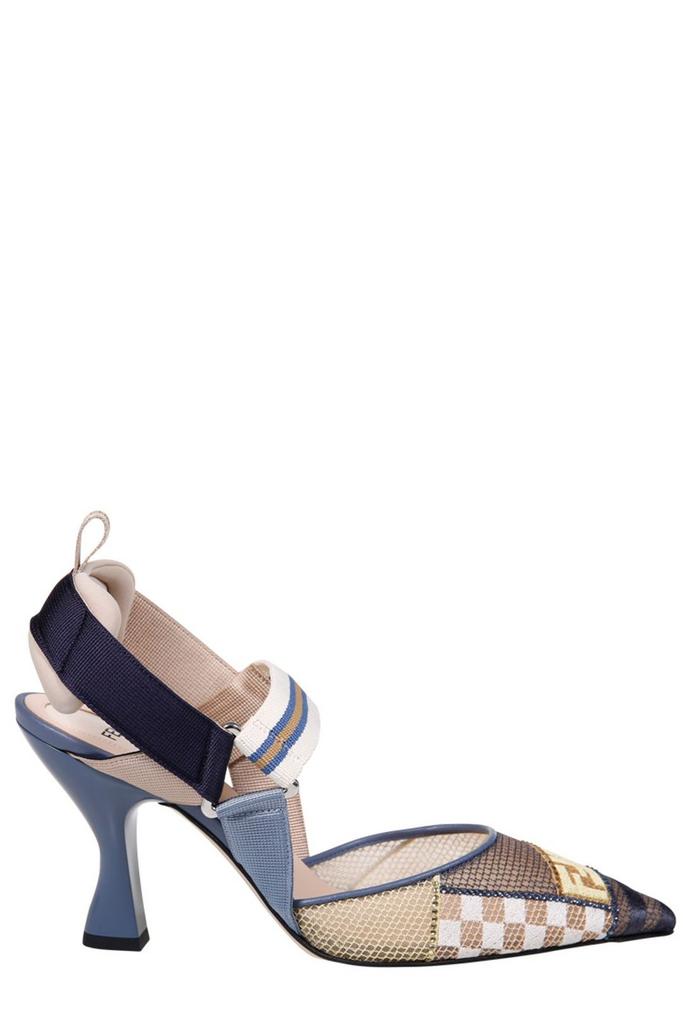 シューズ・サンダルその他 FENDI Colibri Lite slingback in green matcha FF mesh Colibrì Lite Technical fabric Green | Fendi