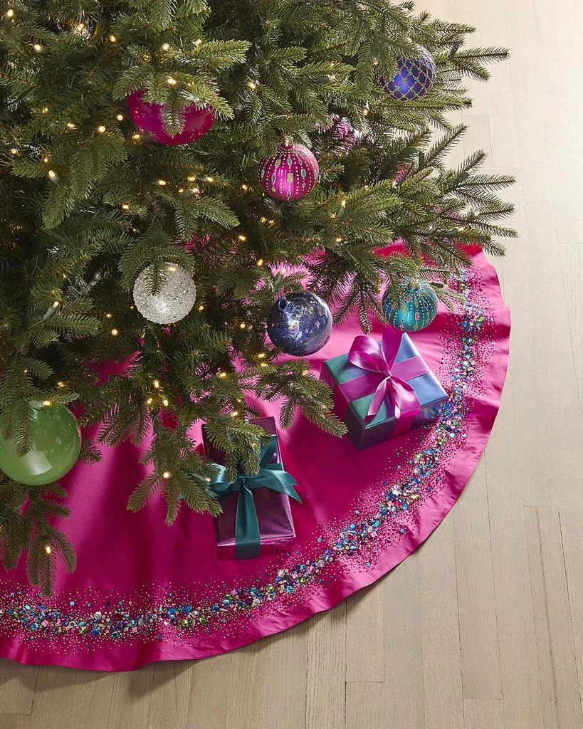Neiman Marcus Bright Holiday Jeweled Tree Skirt 1