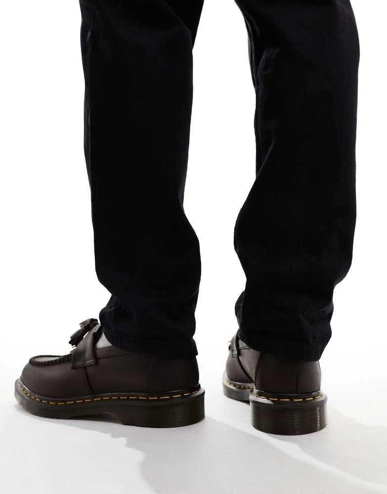 Dr. Martens Dr Martens unisex Adrian tassel loafers in dark brown crazy horse 3
