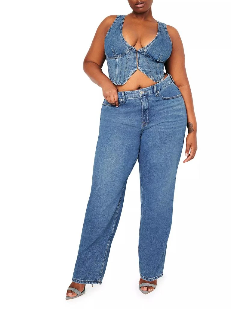 Good American Denim Cropped Vest Top 3
