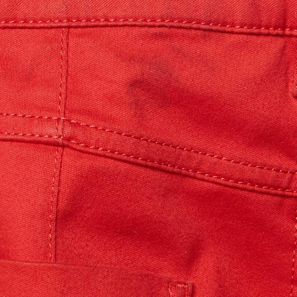 Louis Vuitton Louis Vuitton Red Cotton Zip Detail Pants M 5