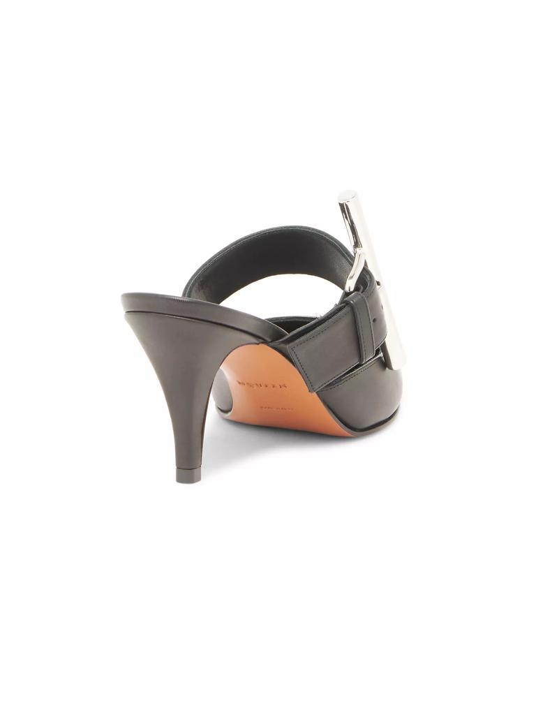 【Alexander McQueen】BIRDEE SANDAL 70MM◆808167WHABS Alexander McQueen Birdee 70MM Leather Mules - Slippers