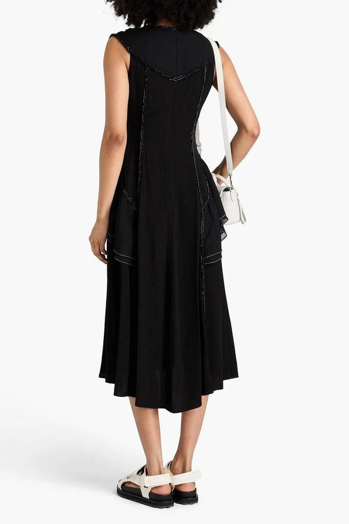 3.1 Phillip Lim Ruffled topstitched crepon midi dress 3