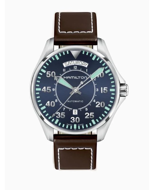 Hamilton Hamilton Khaki Pilot Day Date Auto Men's Watch H64615545 1