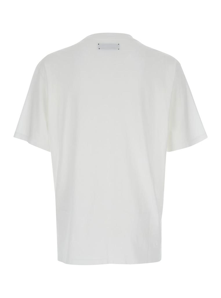 AMIRI White T-shirt With Logo And Snake Print In Cotton Man