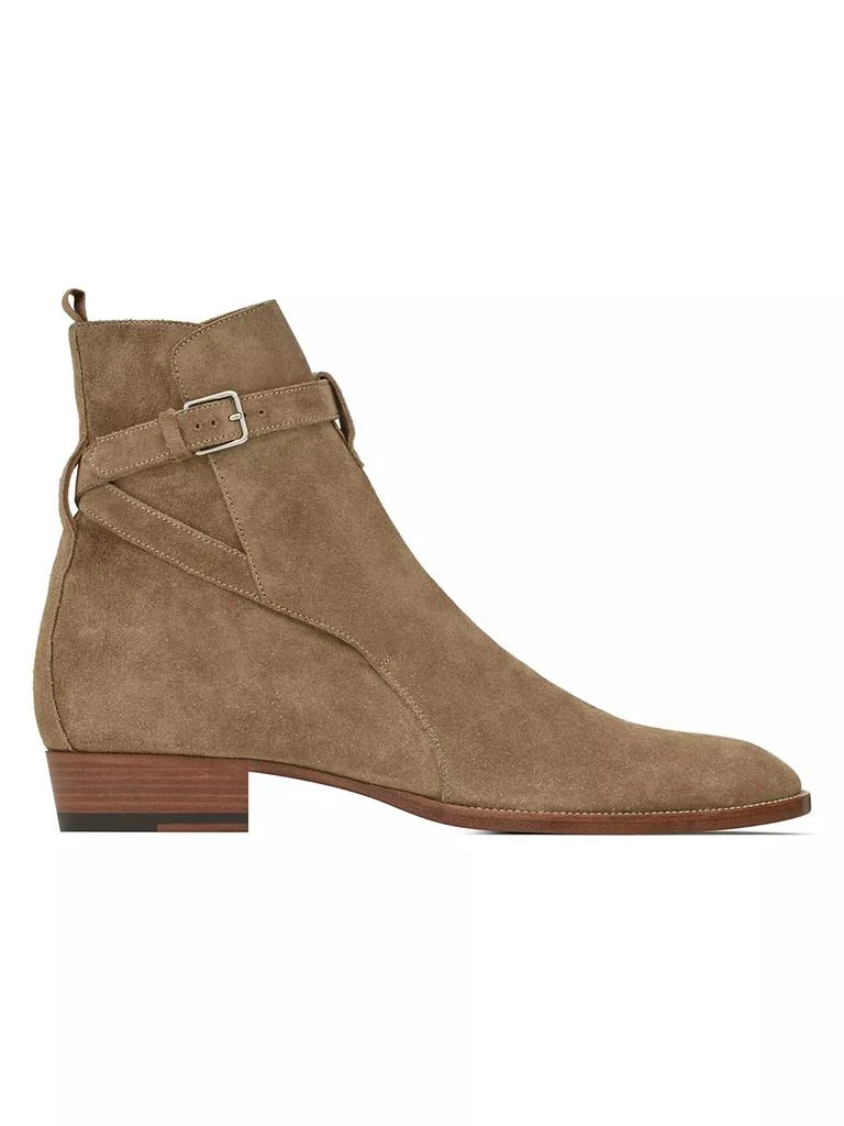 Yves Saint Laurent Wyatt Suede Ankle Boots 1