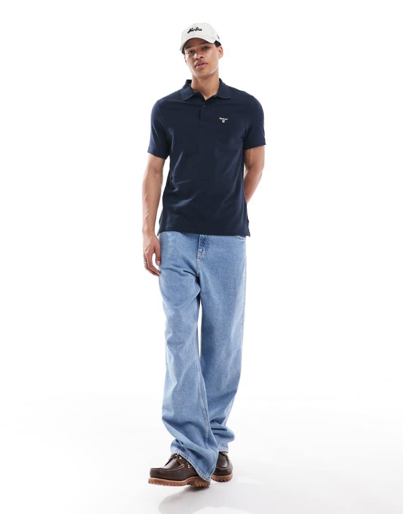 Barbour Barbour lightweight sports polo shirt in navy