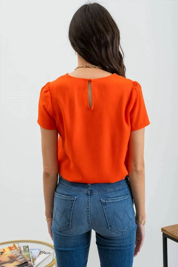 Blu Pepper Blu Pepper - Short Sleeve Center Pleated Blouse 2
