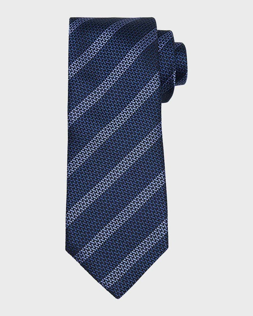Brunello Cucinelli Men's Cross Stitch Stripe Tie 1