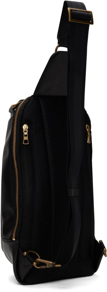 master-piece Black Gloss Sling Bag 3
