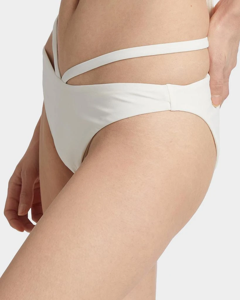 SIMKHAI Emmalynn Solid Strappy Bikini Bottoms 6