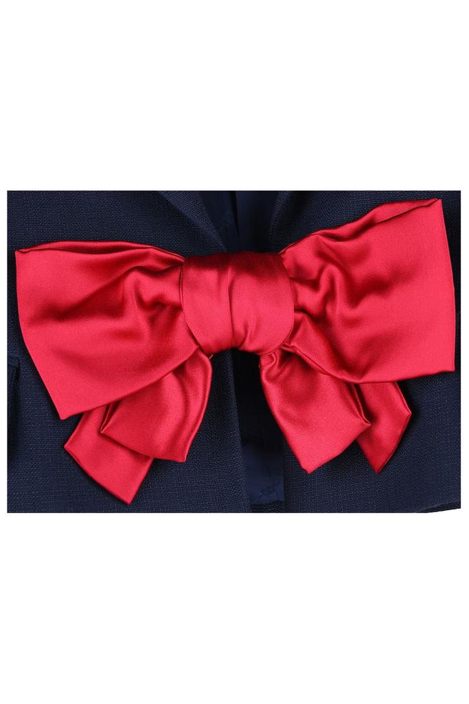 ジャケット VALENTINO BOW SINGLE-BREASTED JACKET Valentino - Provence Blue & Pink Bow Single Breasted Blazer