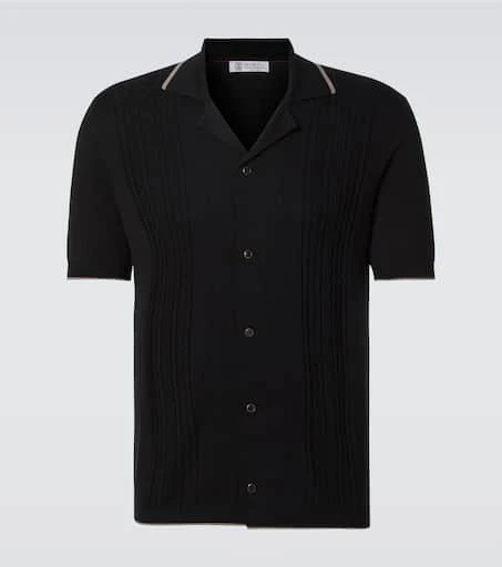Brunello Cucinelli Knitted cotton shirt 1